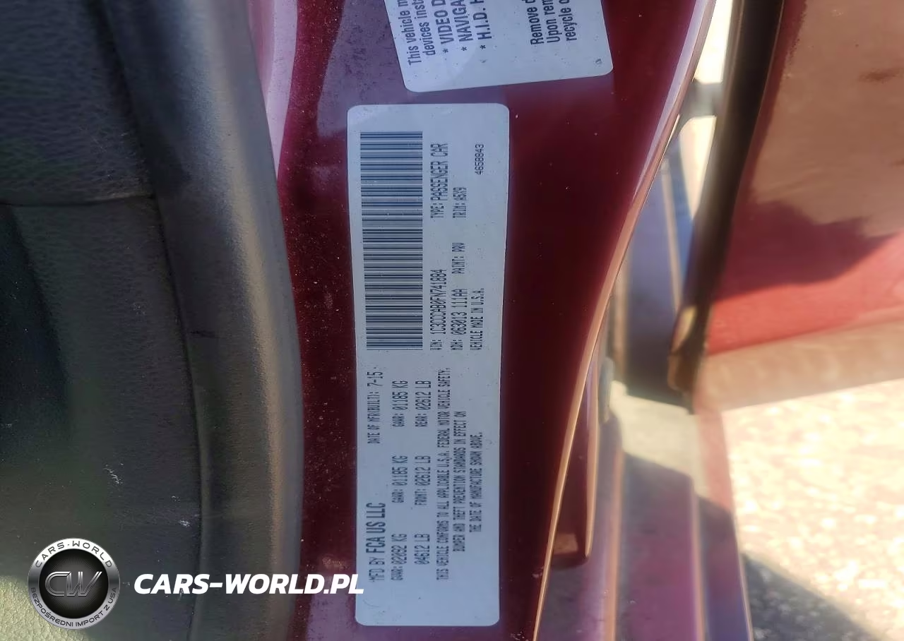 2015 Chrysler 200 Limited VIN:1C3CCCAB0FN741884 - 12
