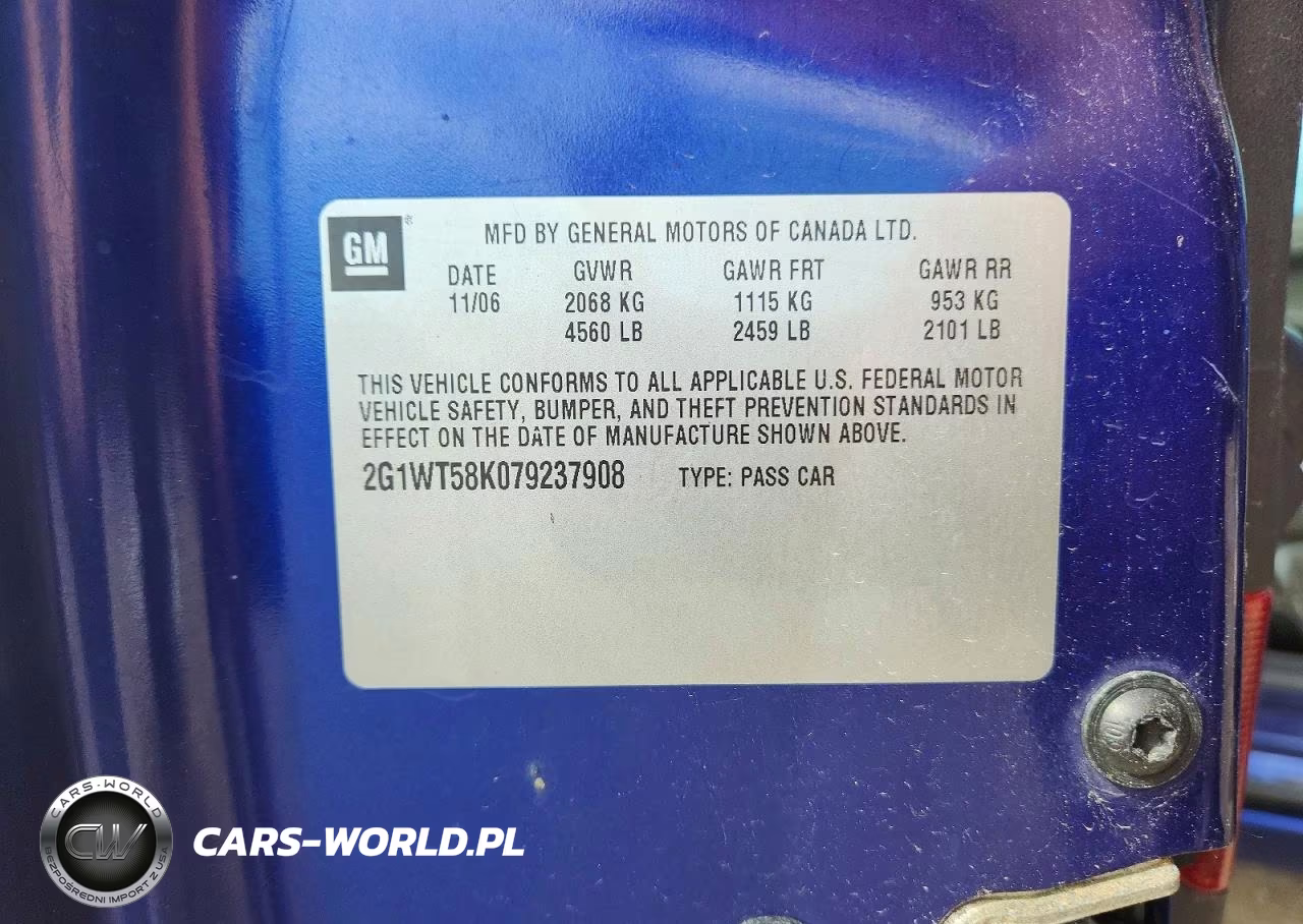 2007 Chevrolet Impala Lt VIN:2G1WT58K079237908 - 12