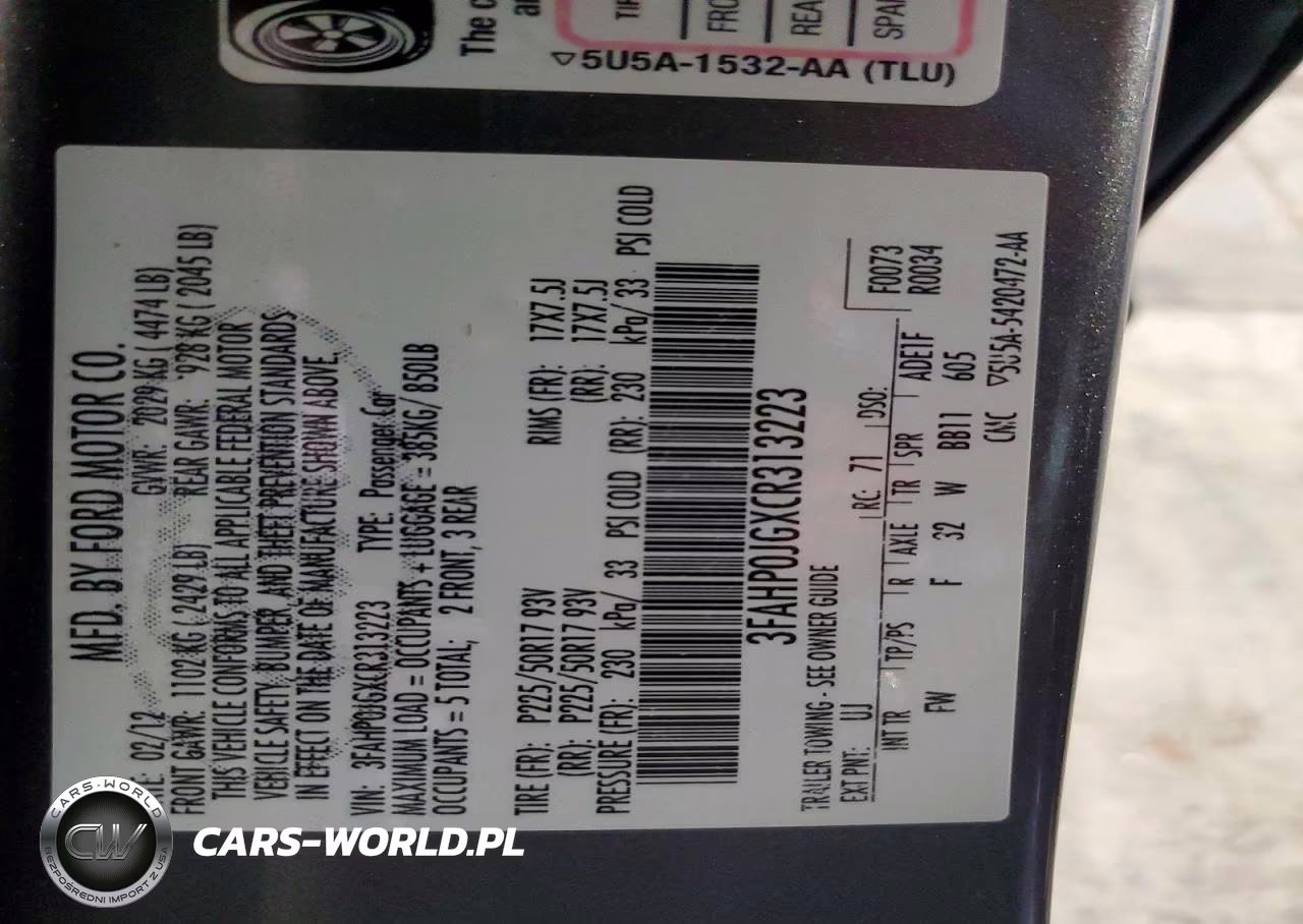 2012 Ford Fusion Sel VIN:3FAHP0JGXCR313223 - 12