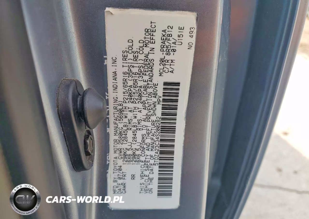 2004 Toyota Sienna Le 8 Passenger VIN:5TDZA23C34S200282 - 13