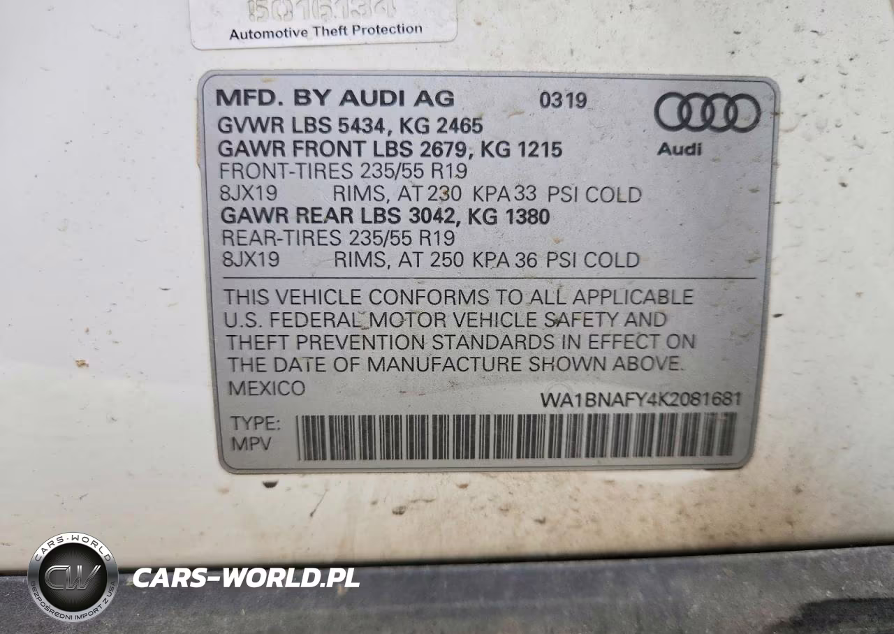 2019 Audi Q5 Premium Plus VIN:WA1BNAFY4K2081681 - 13