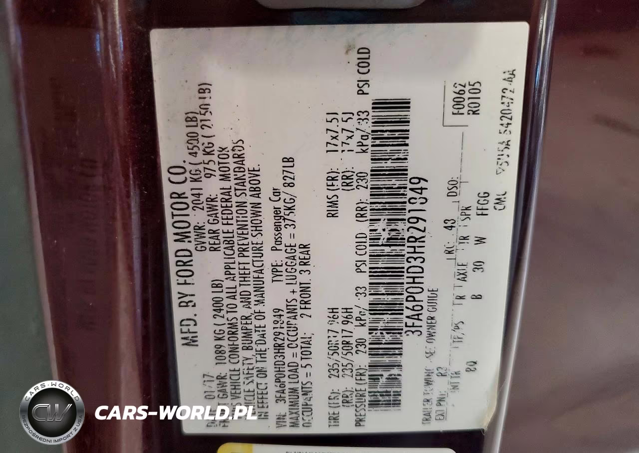 2017 Ford Fusion Se VIN:3FA6P0HD3HR291849 - 12