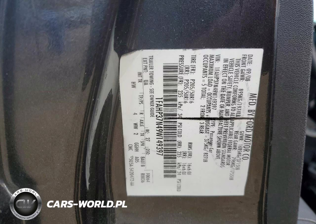 2009 Ford Focus Sel VIN:1FAHP37N49W149397 - 12