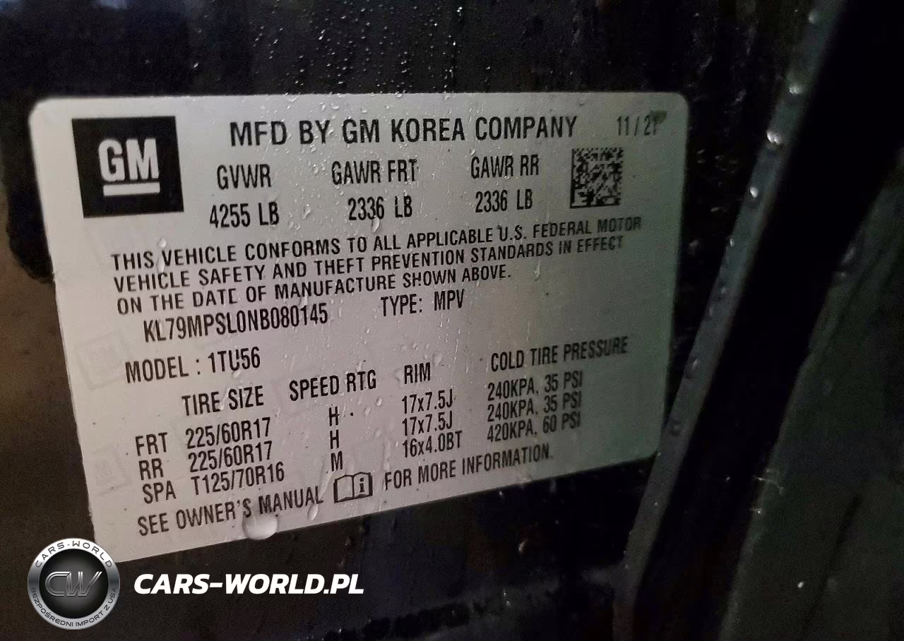 2022 Chevrolet Trailblazer Lt VIN:KL79MPSL0NB080145 - 14