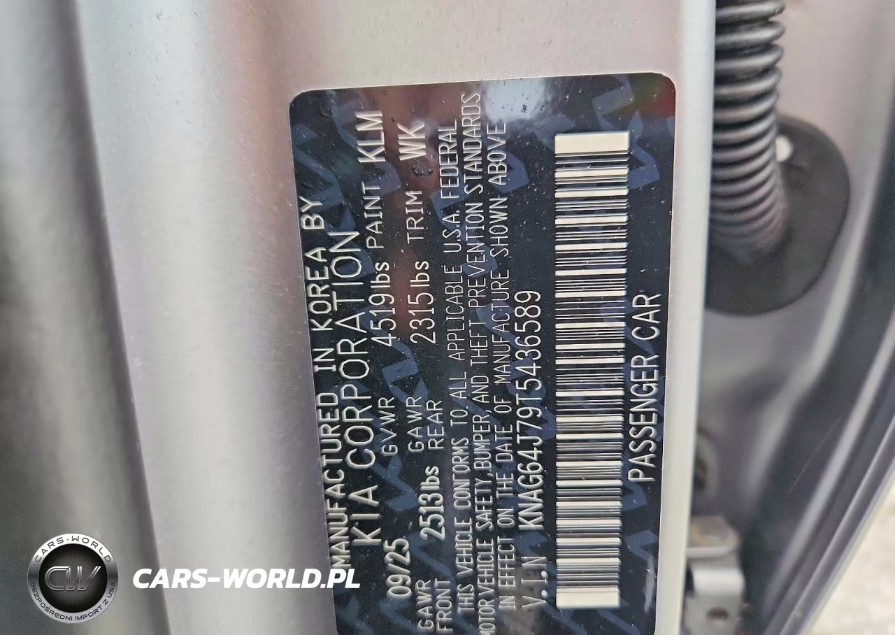 2026 Kia K5 Gt Line VIN:KNAG64J79T5436589 - 12