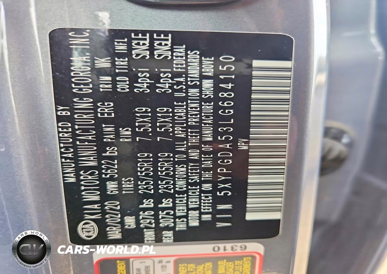 2020 Kia Sorento S VIN:5XYPGDA53LG684150 - 12