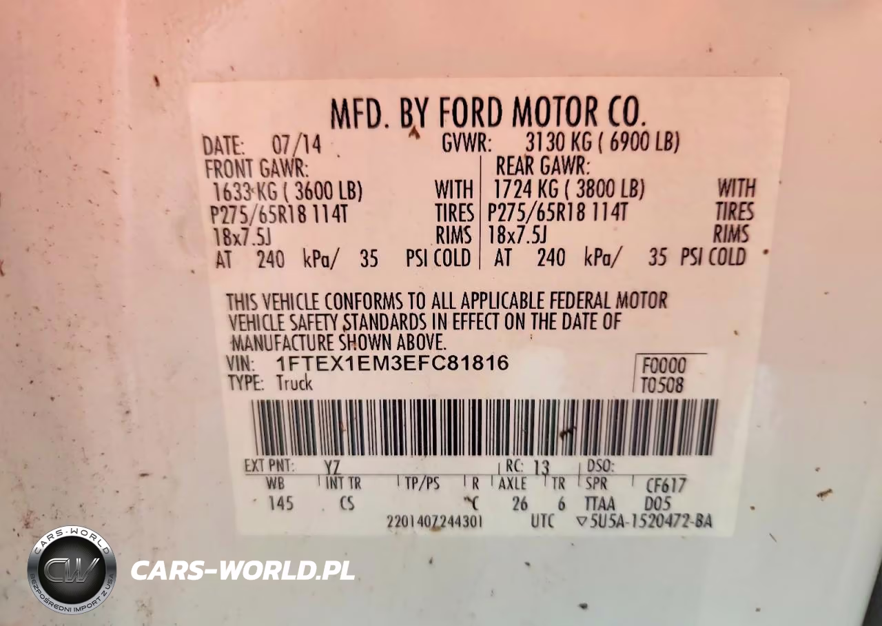2014 Ford F150 Super Cab VIN:1FTEX1EM3EFC81816 - 12