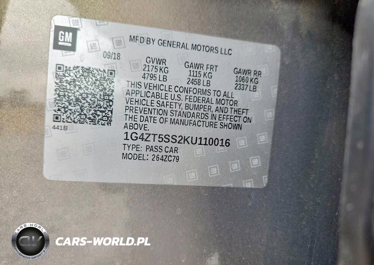 2019 Buick Lacrosse Premium VIN:1G4ZT5SS2KU110016 - 13