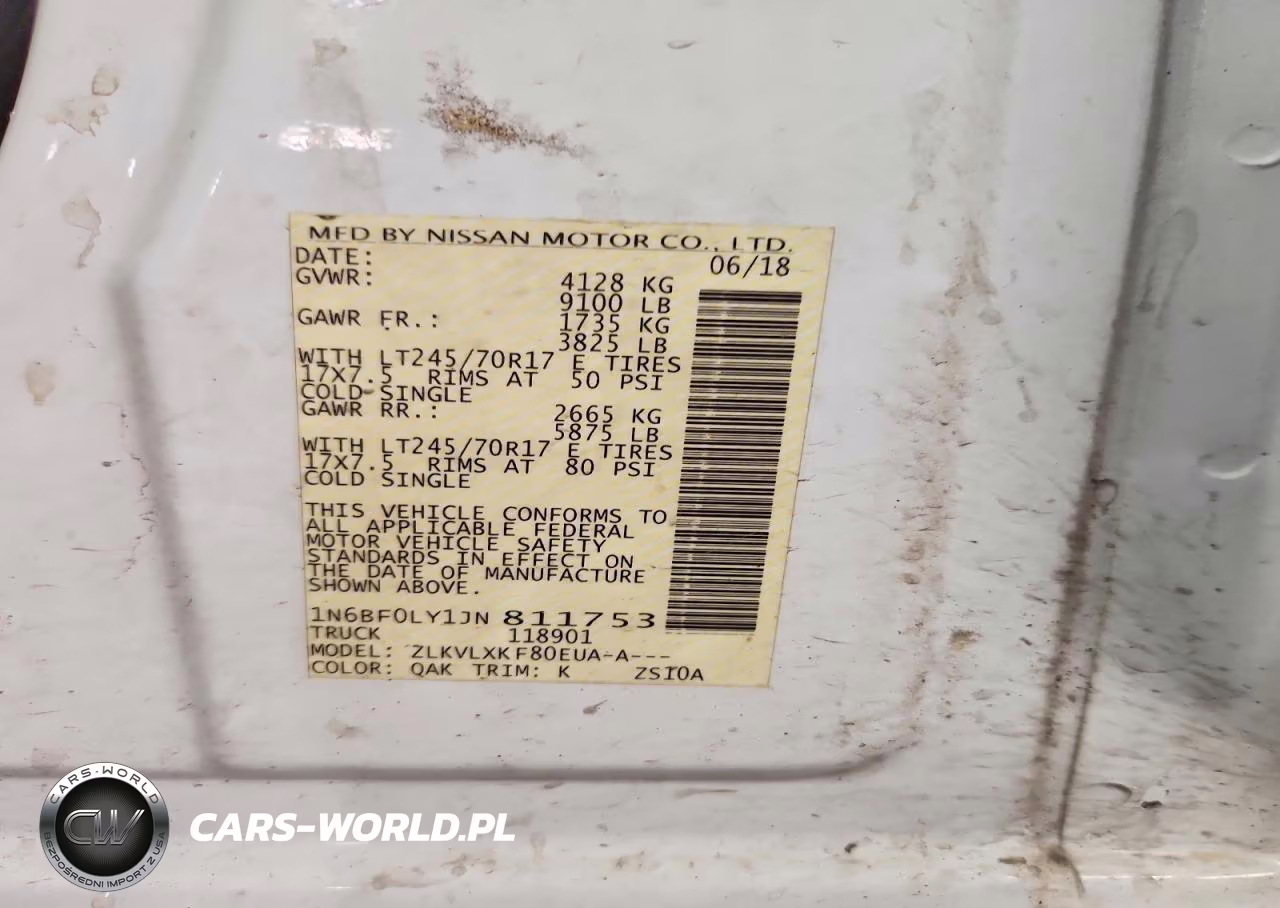 2018 Nissan Nv 2500 Hd Sv VIN:1N6BF0LY1JN811753 - 13