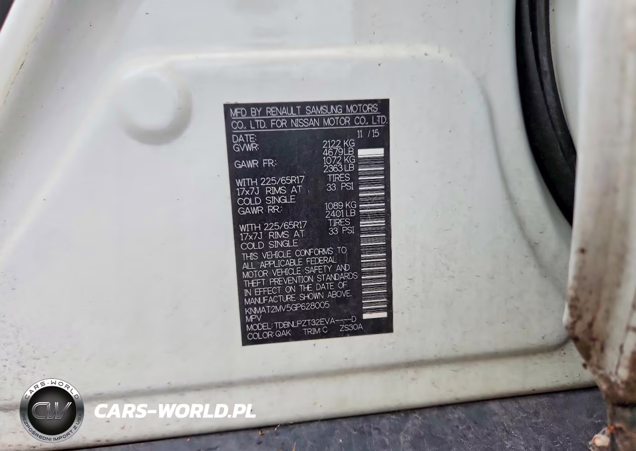 2016 Nissan Rogue S VIN:KNMAT2MV5GP628005 - 13