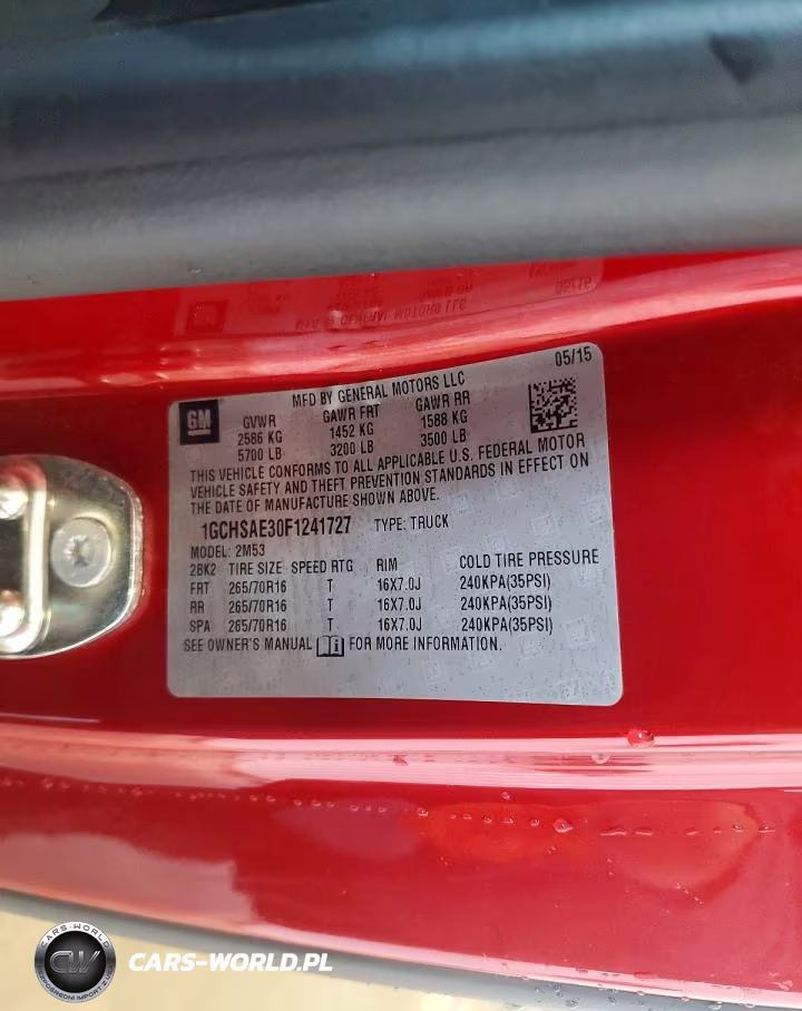 2015 Chevrolet Colorado VIN:1GCHSAE30F1241727 - 12