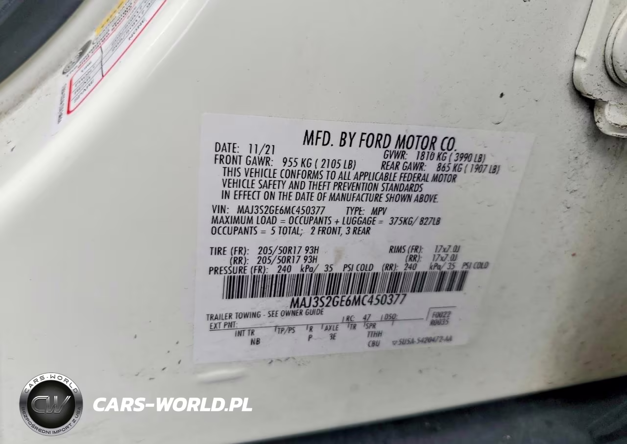 2021 Ford Ecosport Se VIN:MAJ3S2GE6MC450377 - 12
