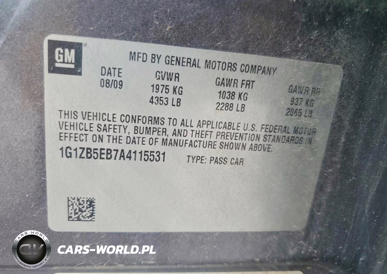 2010 Chevrolet Malibu Ls VIN:1G1ZB5EB7A4115531 - 12