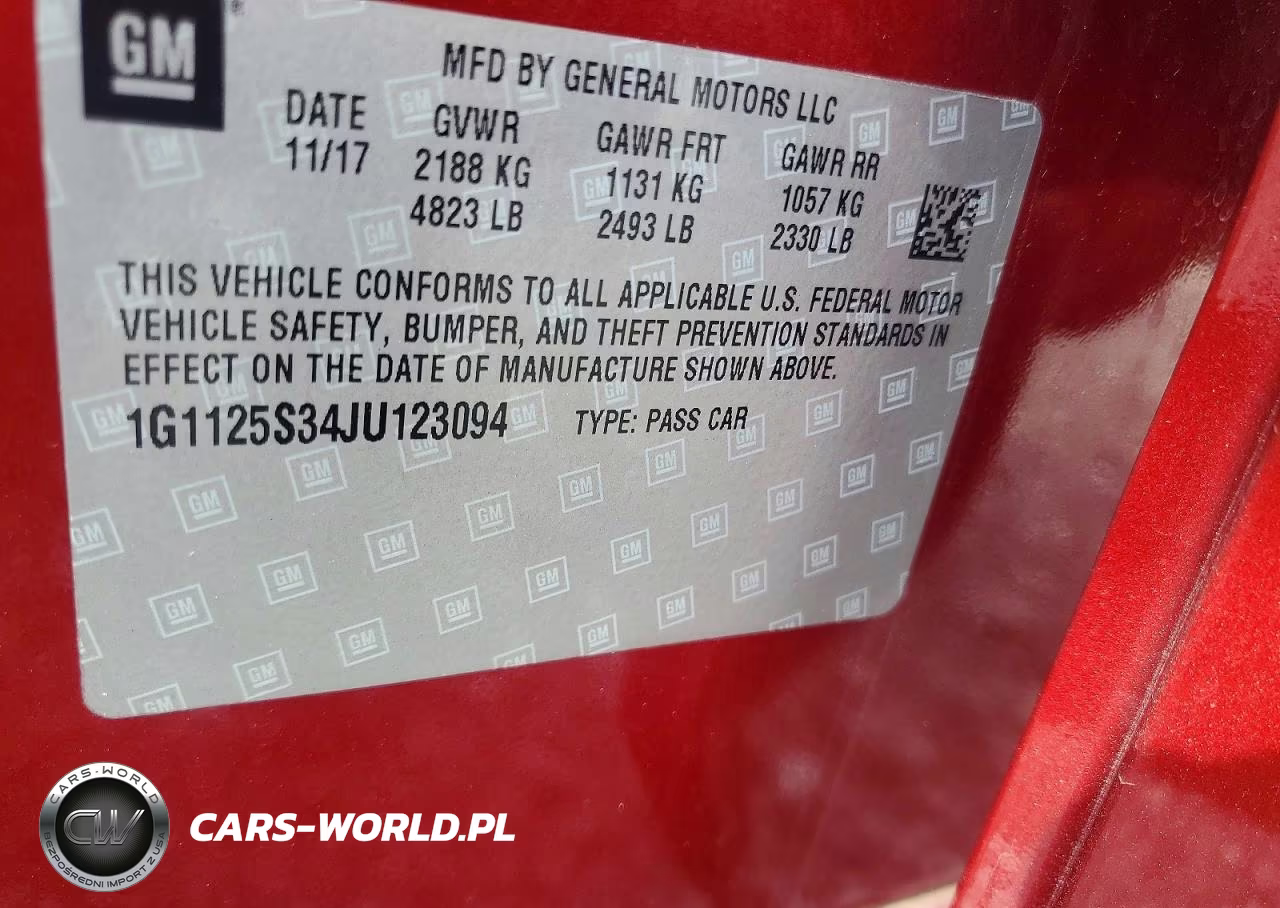 2018 Chevrolet Impala Premier VIN:1G1125S34JU123094 - 12