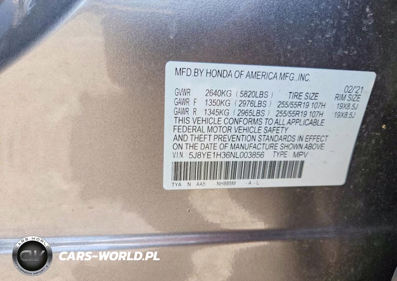 2022 Acura Mdx VIN:5J8YE1H36NL003856 - 13