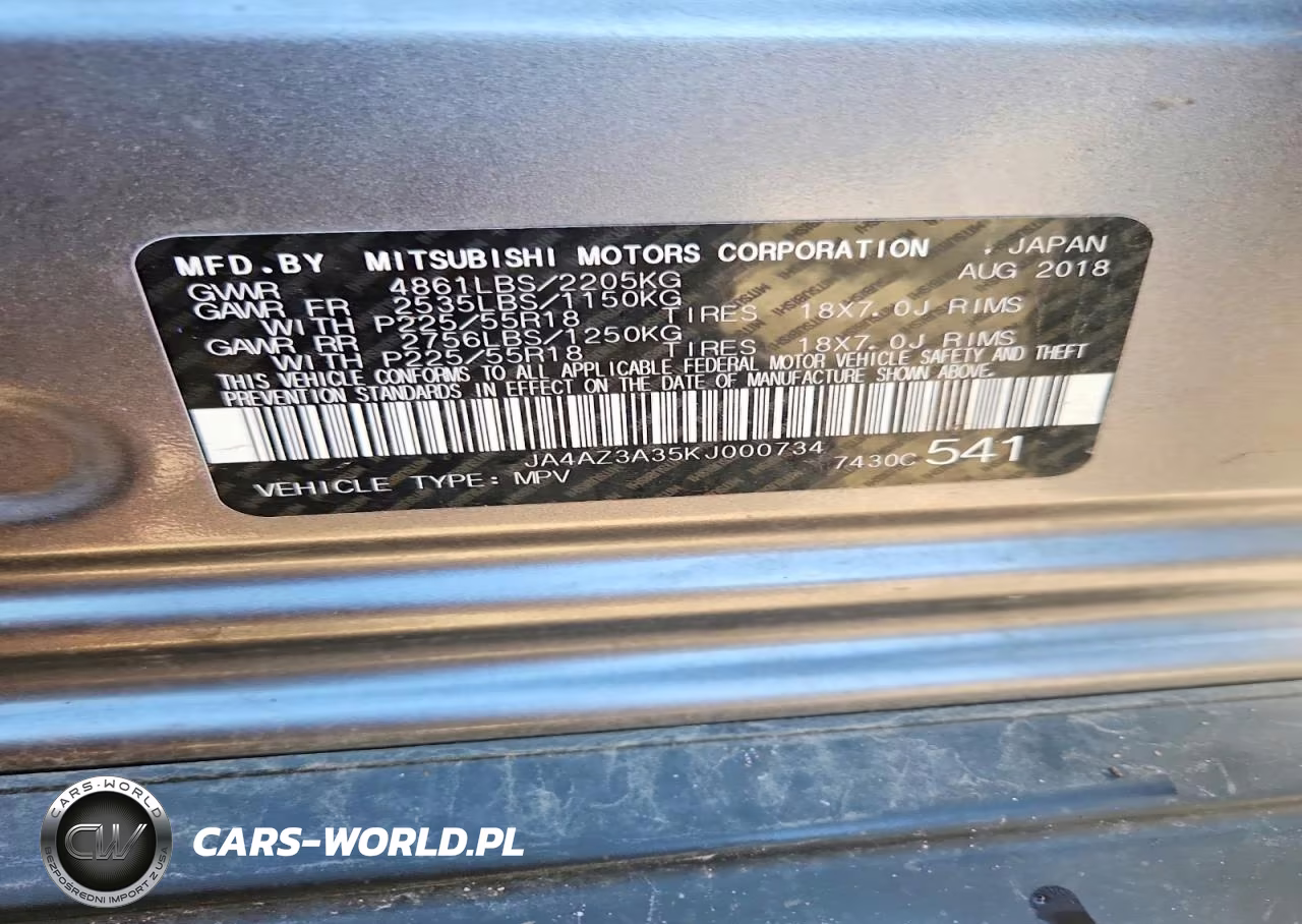 2019 Mitsubishi Outlander Se VIN:JA4AZ3A35KJ000734 - 13