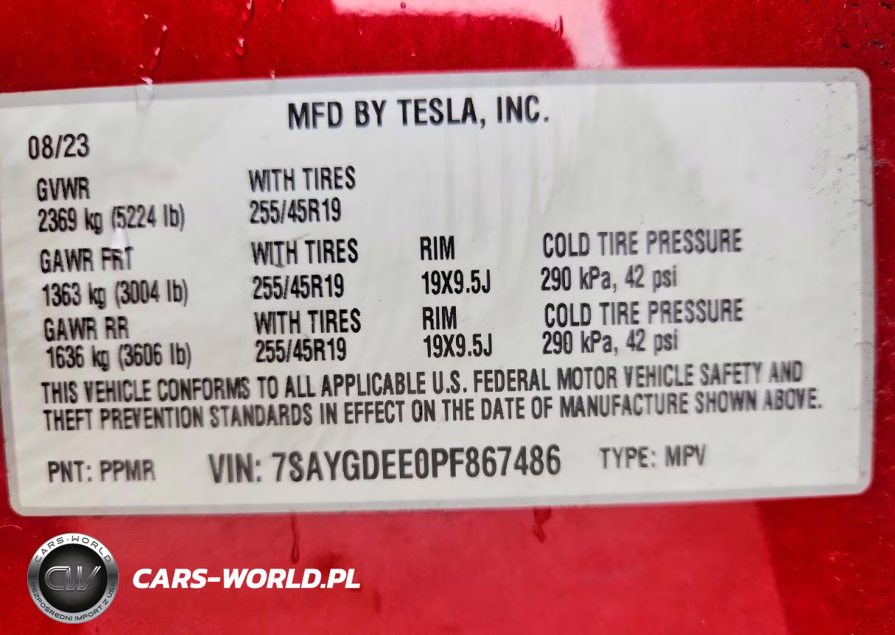 2023 Tesla Model Y VIN:7SAYGDEE0PF867486 - 13