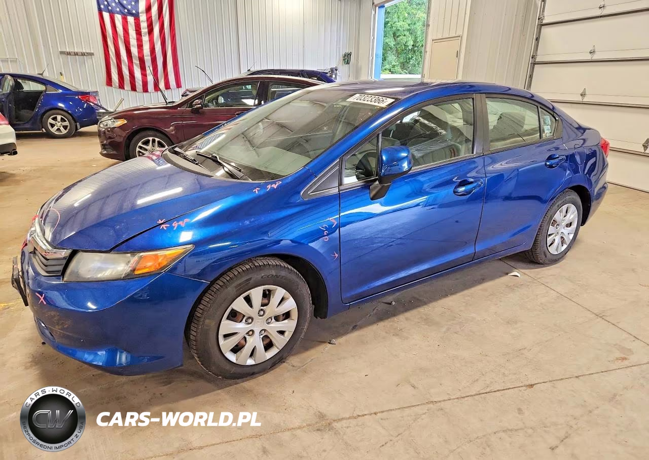 2012 Honda Civic Lx VIN:19XFB2F53CE026557 - 1