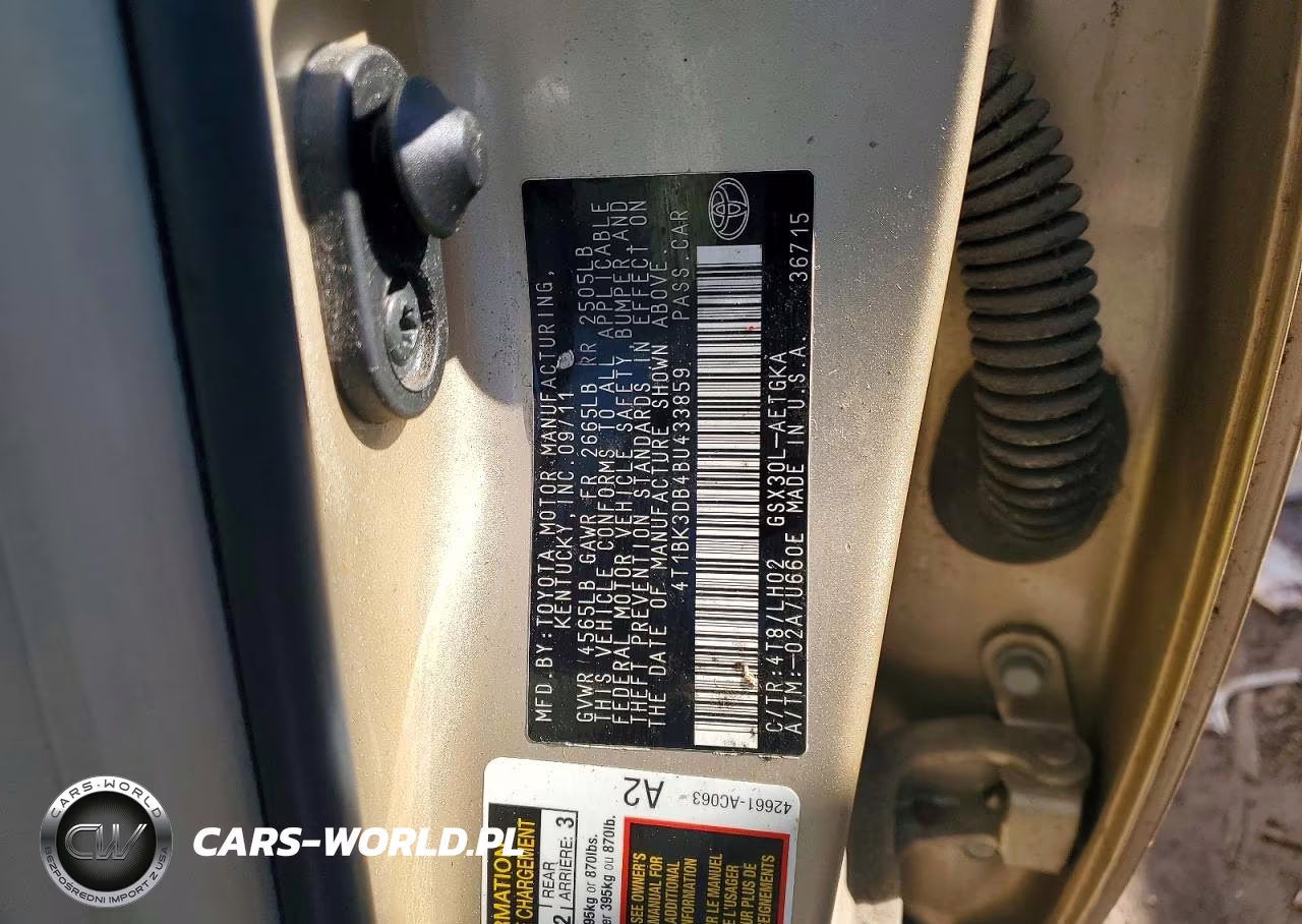 2011 Toyota Avalon VIN:4T1BK3DB4BU433859 - 12