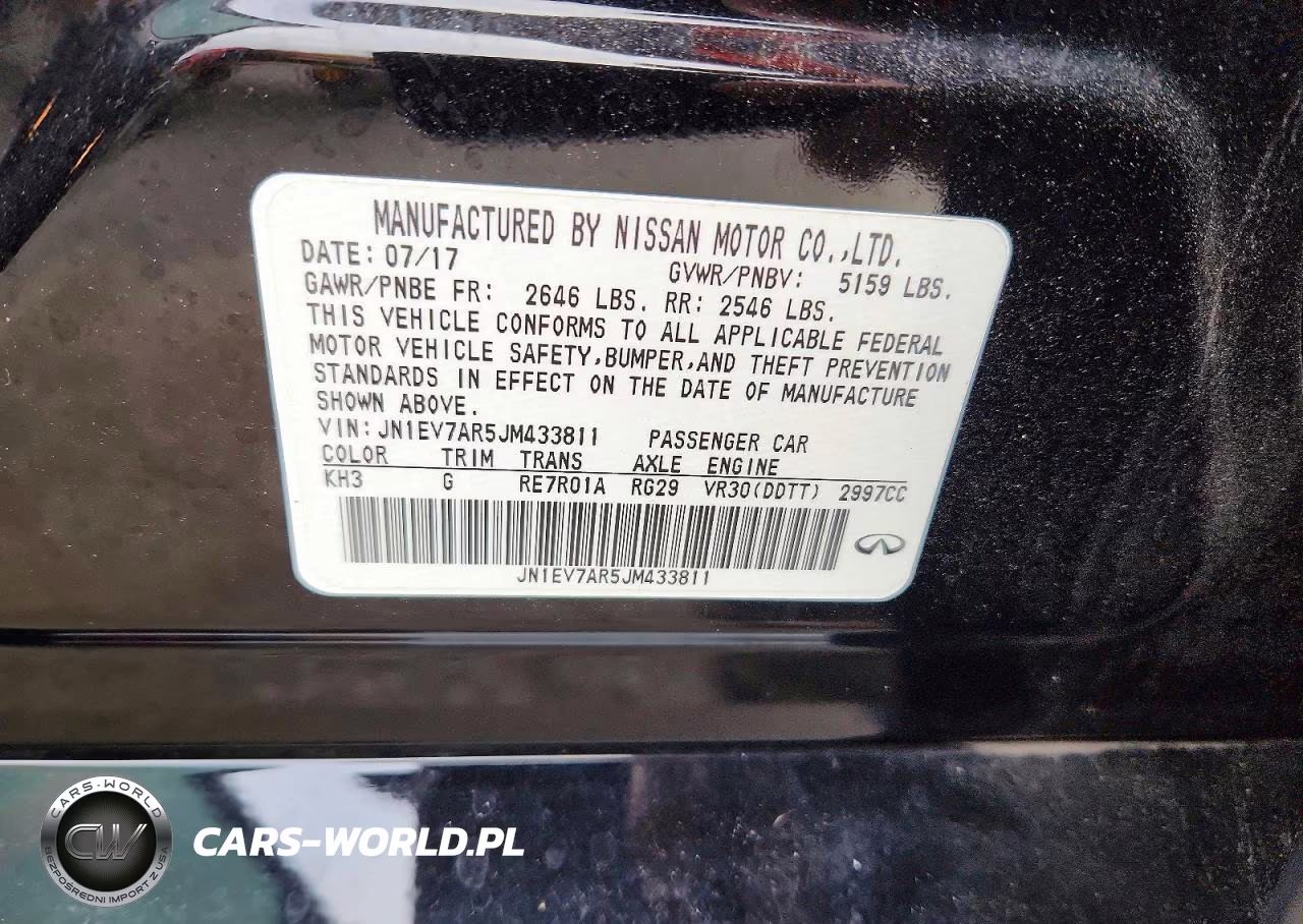 2018 Infiniti Q50 3.0T Sport VIN:JN1EV7AR5JM433811 - 12