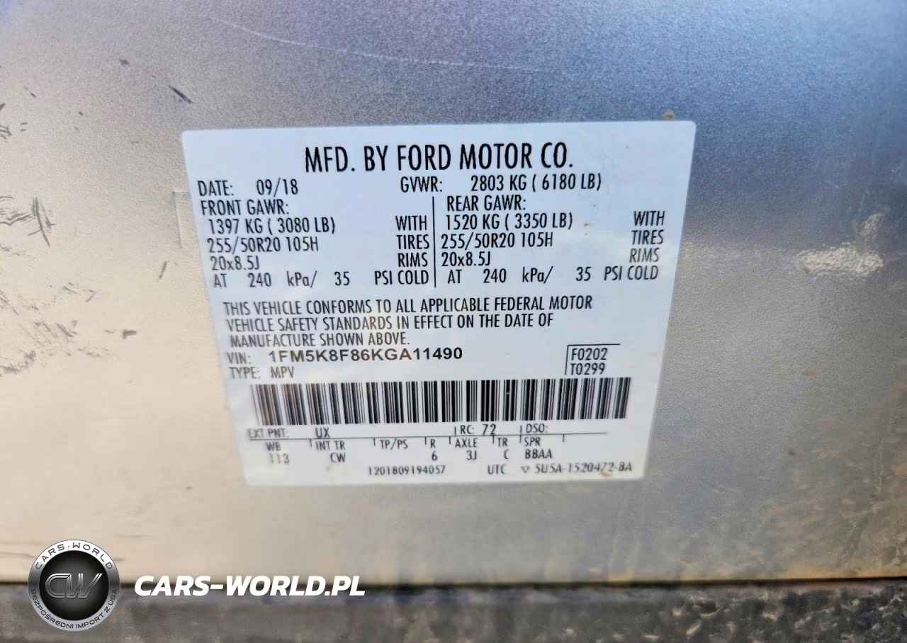 2019 Ford Explorer Limited VIN:1FM5K8F86KGA11490 - 13