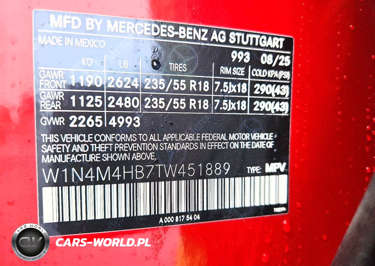 2026 Mercedes-Benz Glb 250 4Matic VIN:W1N4M4HB7TW451889 - 13