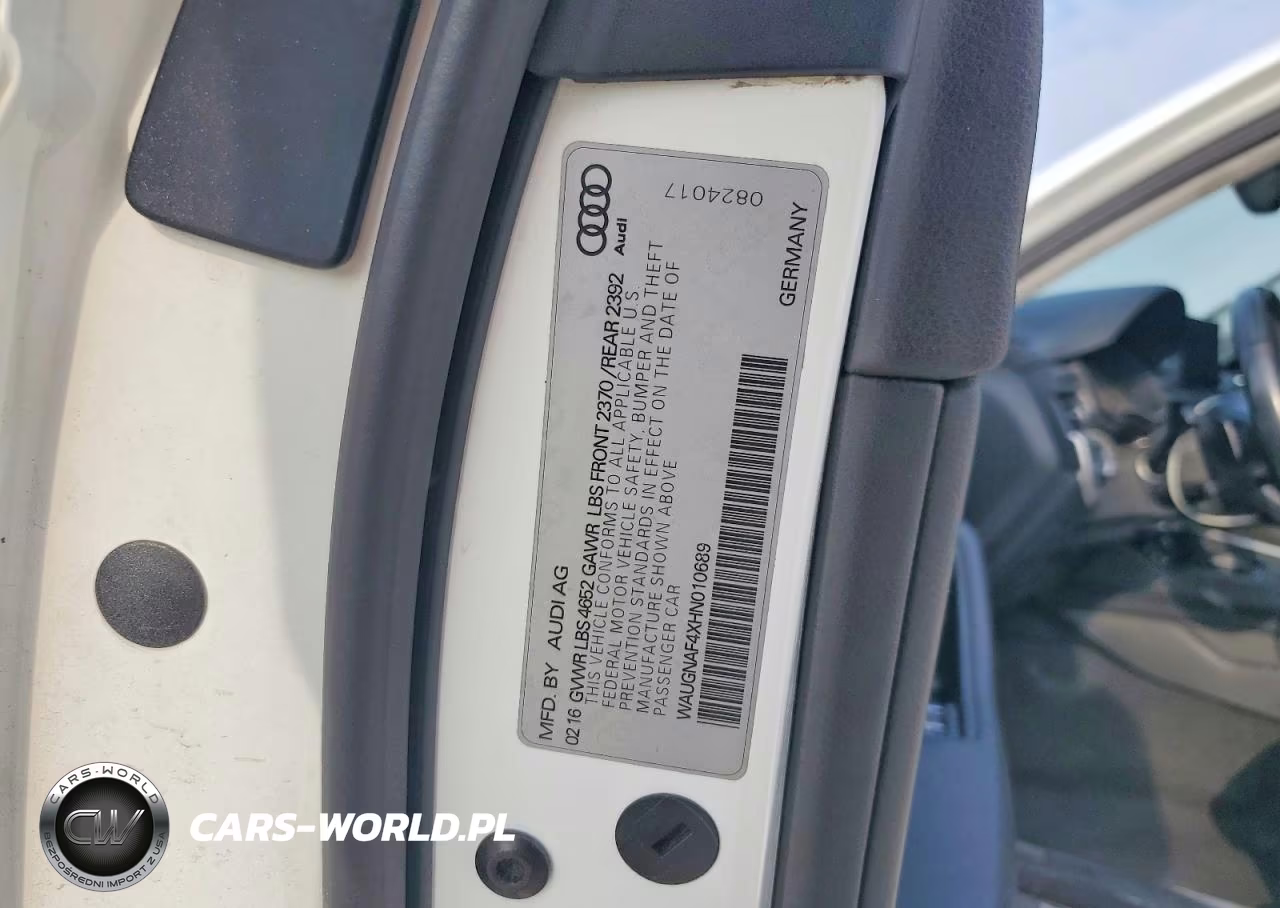 2017 Audi A4 Premium VIN:WAUGNAF4XHN010689 - 12
