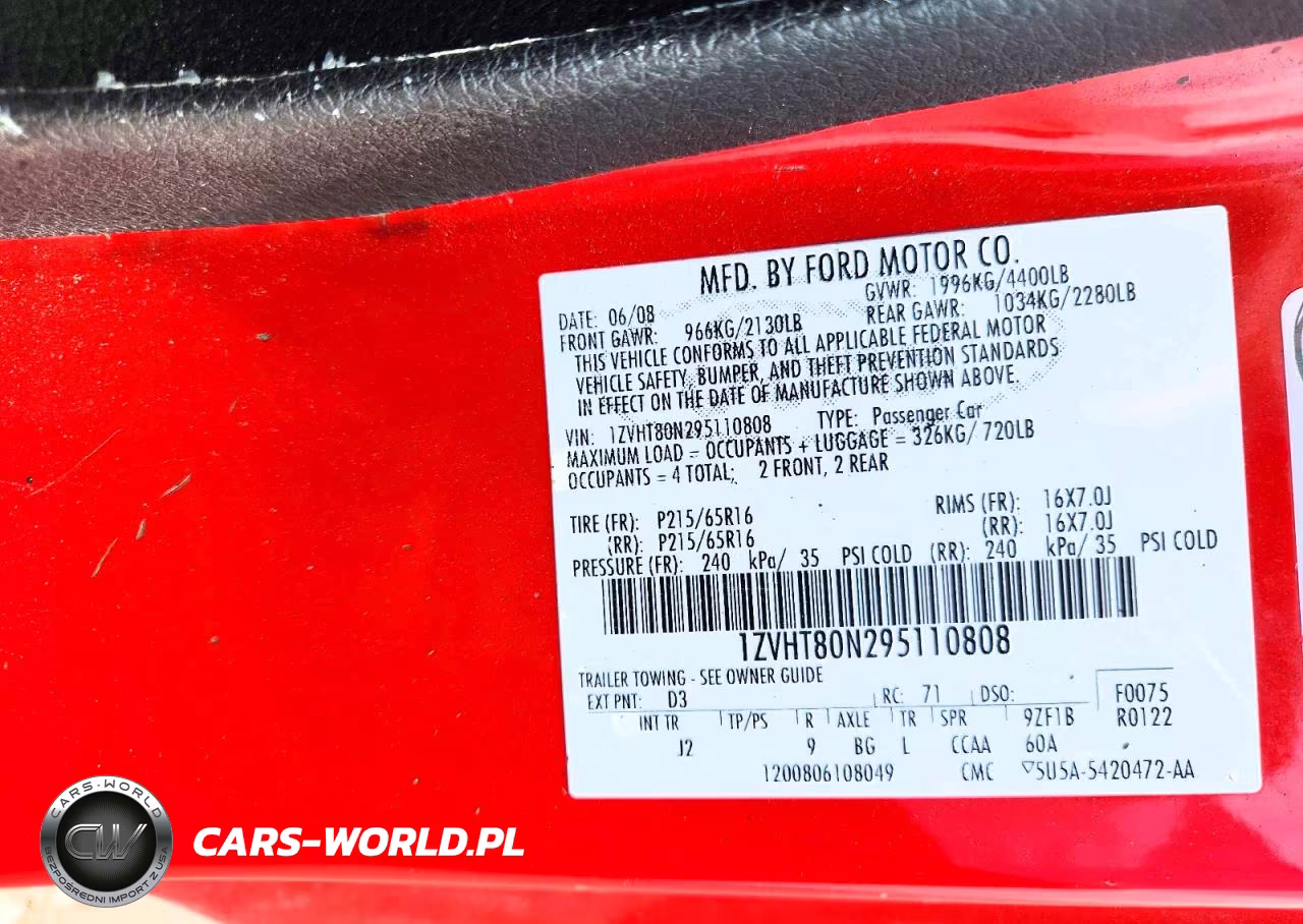 2009 Ford Mustang VIN:1ZVHT80N295110808 - 12