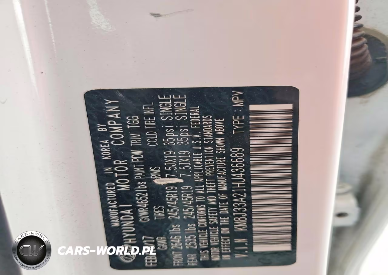 2017 Hyundai Tucson Sport VIN:KM8J33A21HU436689 - 12