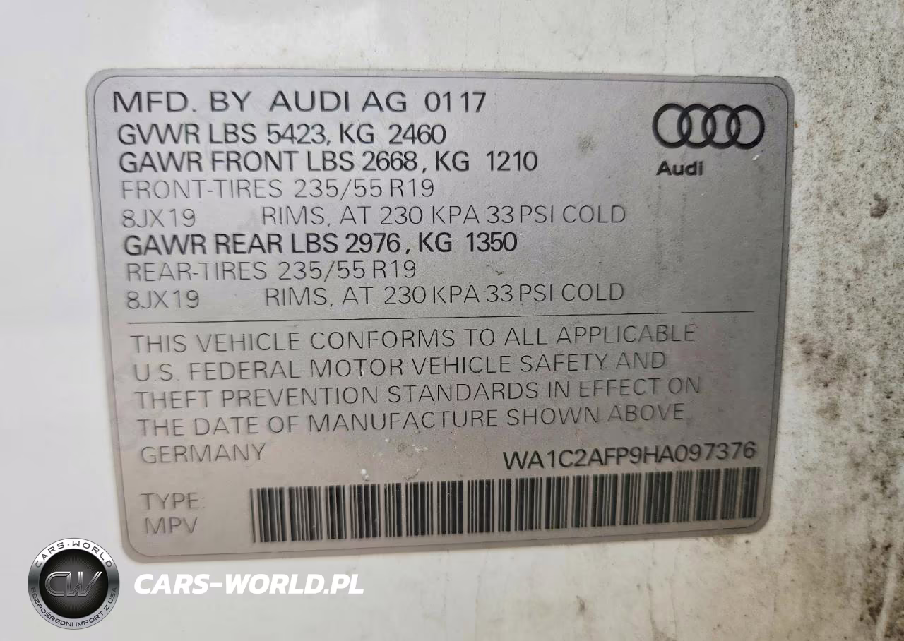 2017 Audi Q5 Premium VIN:WA1C2AFP9HA097376 - 13