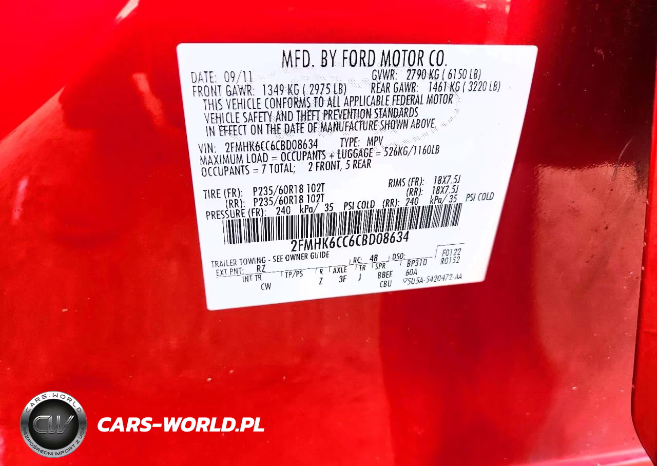2012 Ford Flex Sel VIN:2FMHK6CC6CBD08634 - 13