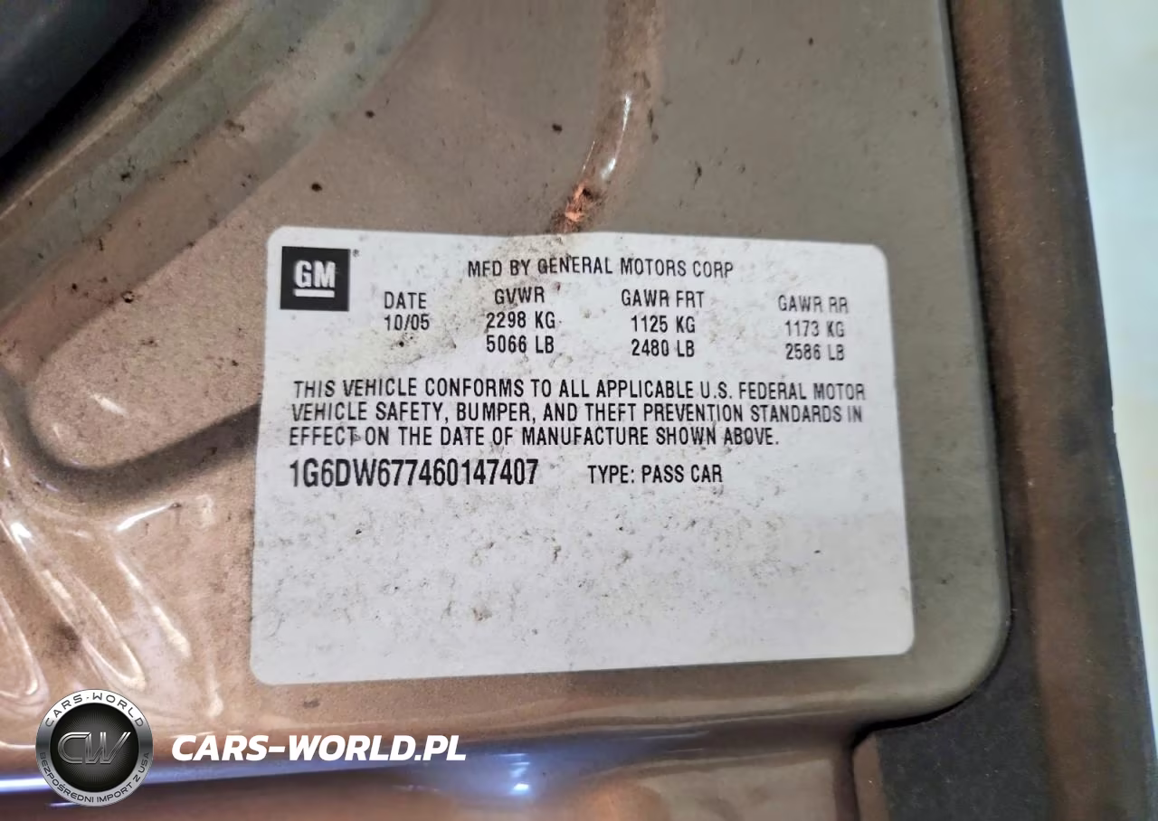 2006 Cadillac Sts VIN:1G6DW677460147407 - 12