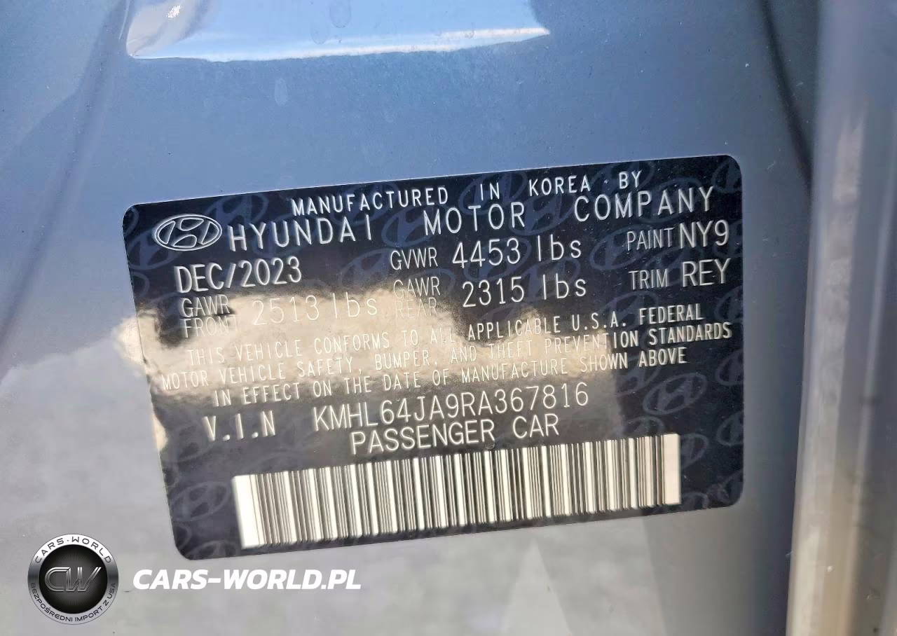 2024 Hyundai Sonata Sel VIN:KMHL64JA9RA367816 - 12