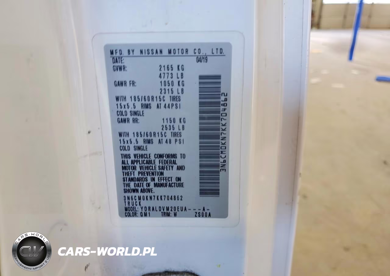 2019 Nissan Nv200 Delivery Van VIN:3N6CM0KN7KK704862 - 13