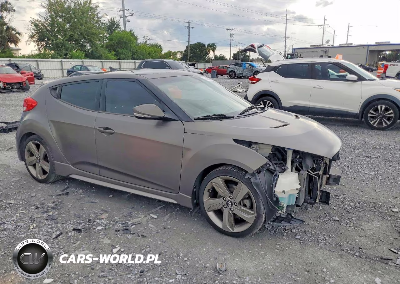 2013 Hyundai Veloster Turbo VIN:KMHTC6AE4DU099823 - 4