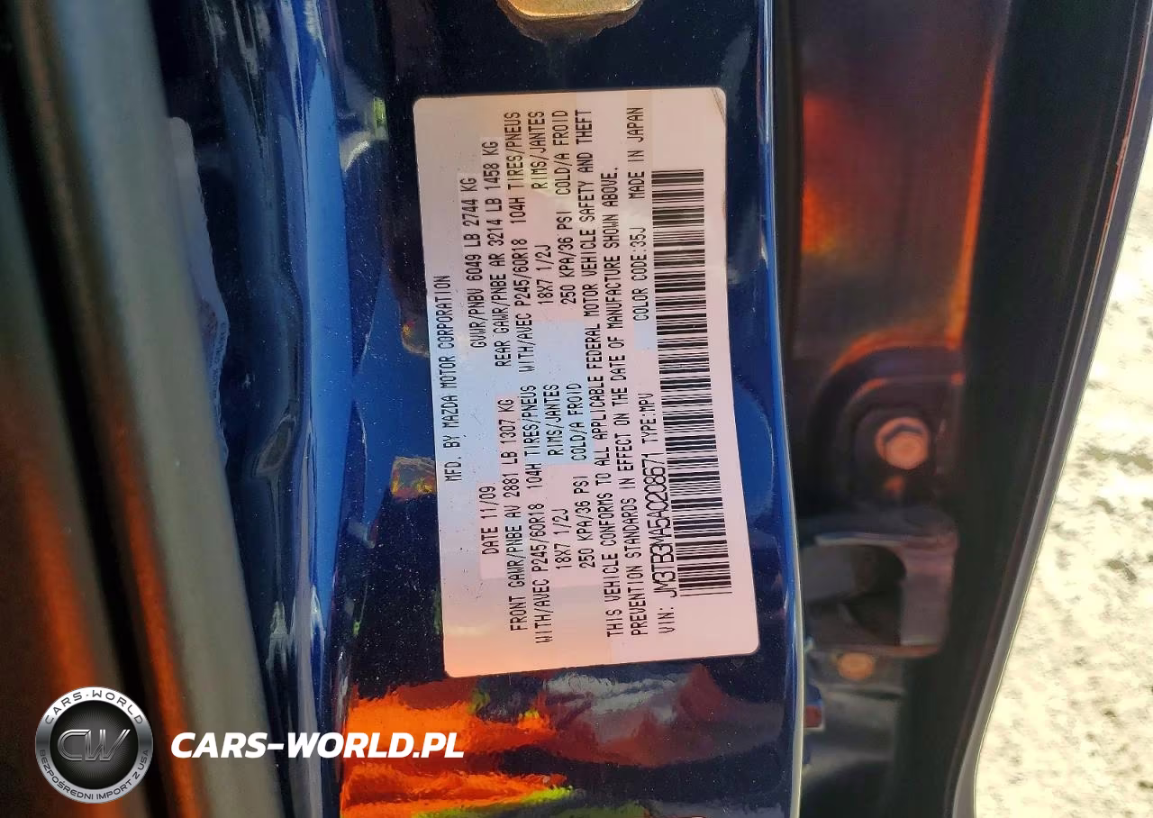 2010 Mazda Cx-9 VIN:JM3TB3MA5A0208671 - 13