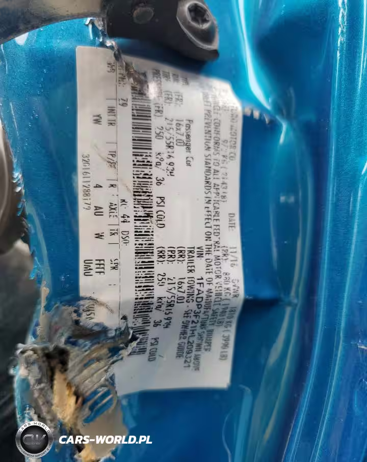 2017 FORD FOCUS SE VIN:1FADP3F21HL209321 - 12