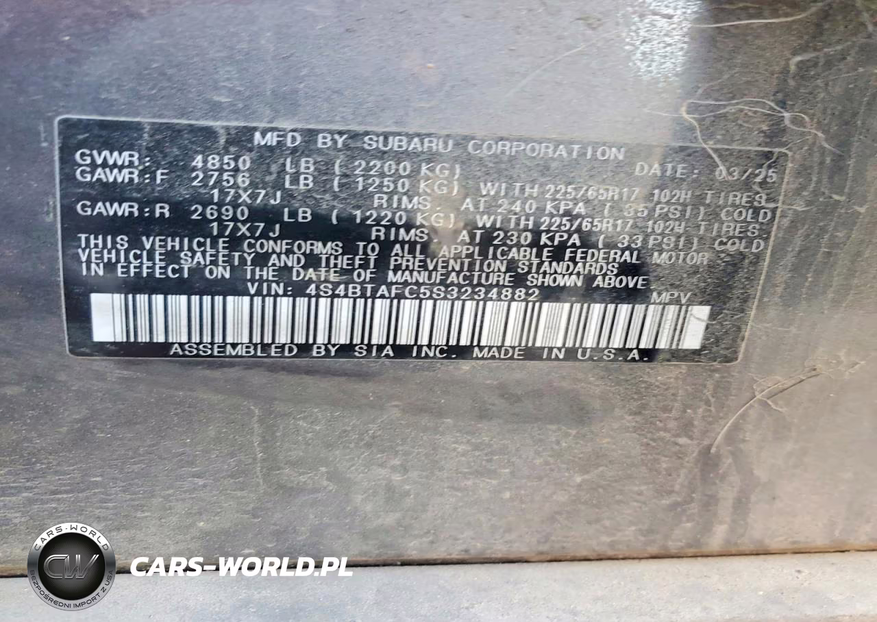 2025 Subaru Outback Premium VIN:4S4BTAFC5S3234882 - 13