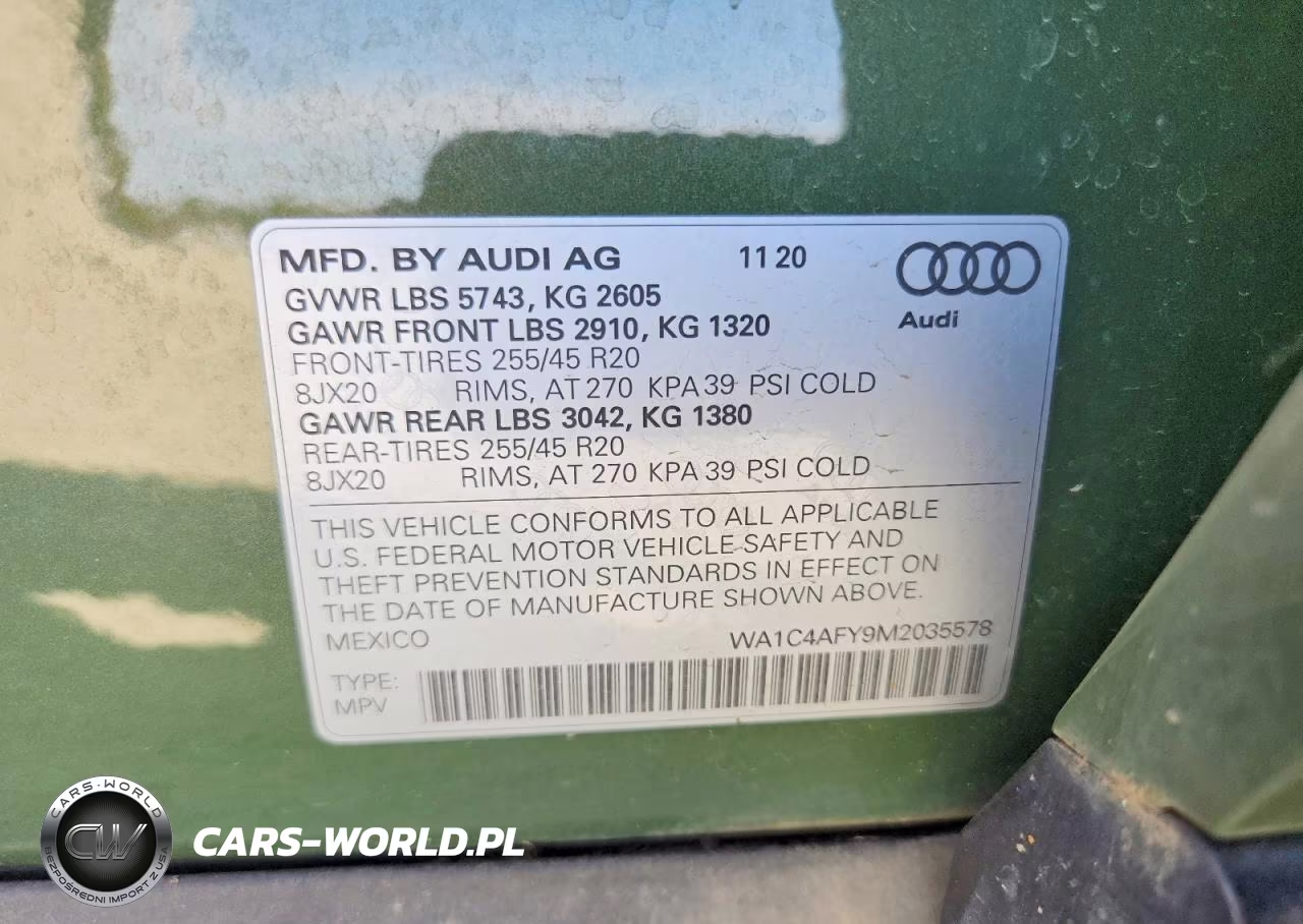 2021 Audi Sq5 Prestige VIN:WA1C4AFY9M2035578 - 14