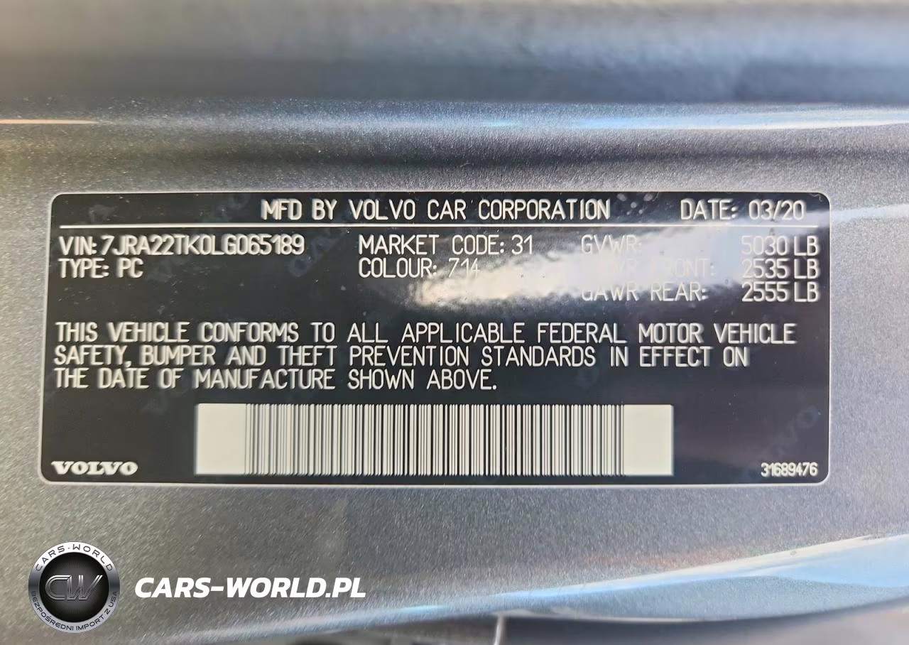 2020 Volvo S60 T6 Momentum VIN:7JRA22TK0LG065189 - 12