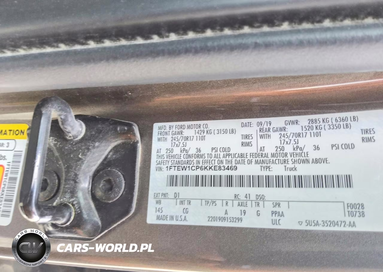 2019 Ford F150 Supercrew VIN:1FTEW1CP6KKE83469 - 13