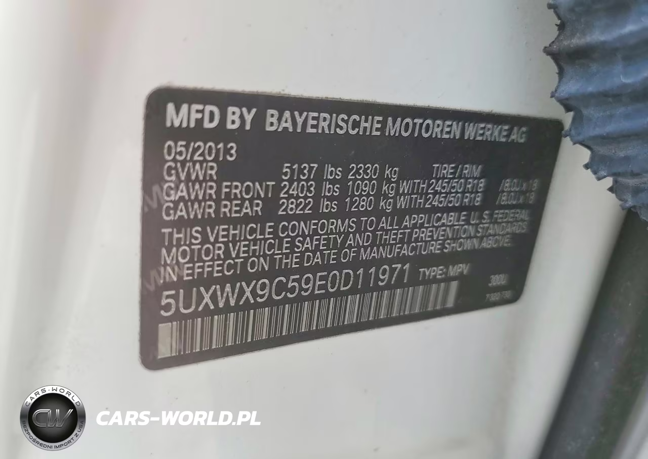 2014 BMW X3 xDrive28I VIN:5UXWX9C59E0D11971 - 13