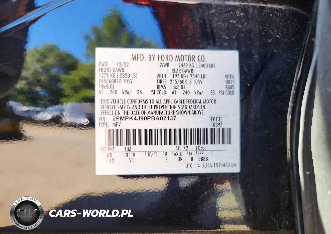 2023 Ford Edge Sel VIN:2FMPK4J90PBA02137 - 13