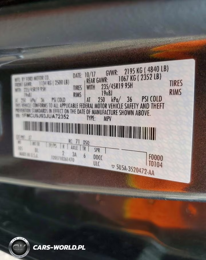 2018 Ford Escape Titanium VIN:1FMCU9J93JUA72352 - 12