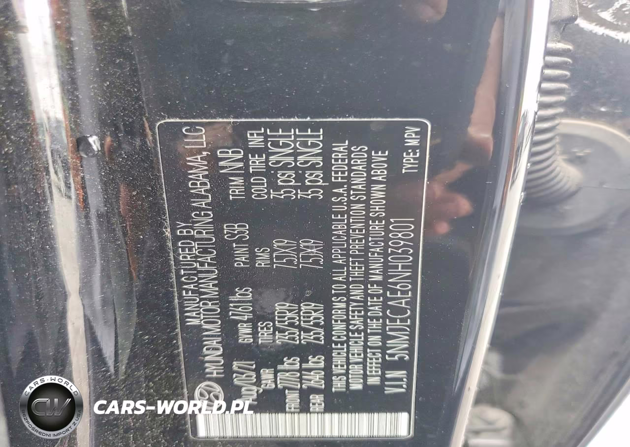 2022 Hyundai Tucson Limited VIN:5NMJECAE6NH039801 - 12