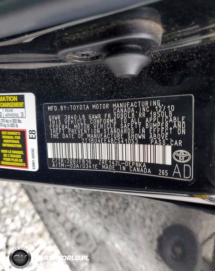 2011 Toyota Corolla Le VIN:2T1BU4EE4BC541053 - 12
