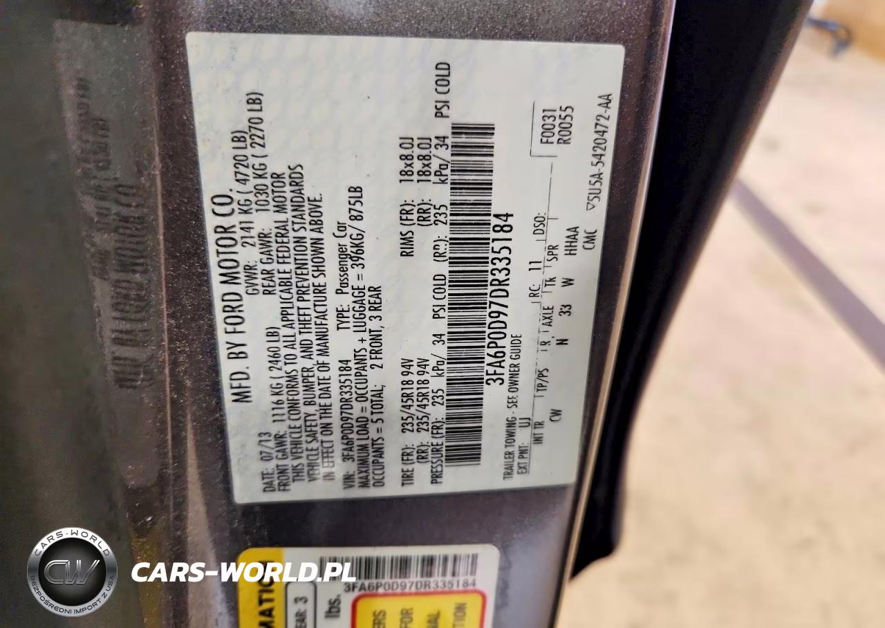 2013 Ford Fusion Titanium VIN:3FA6P0D97DR335184 - 12