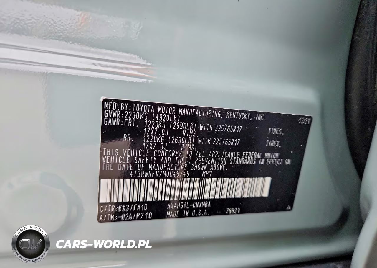 2021 Toyota Rav4 Xle VIN:4T3RWRFV7MU046746 - 12