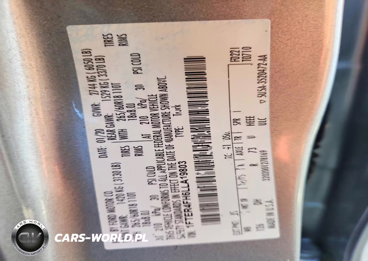 2020 Ford Ranger Xl VIN:1FTER4FH6LLA19803 - 12