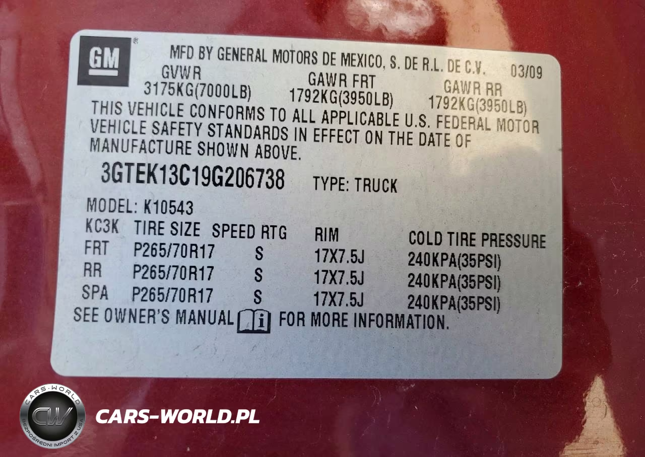 2009 GMC Sierra K1500 VIN:3GTEK13C19G206738 - 12